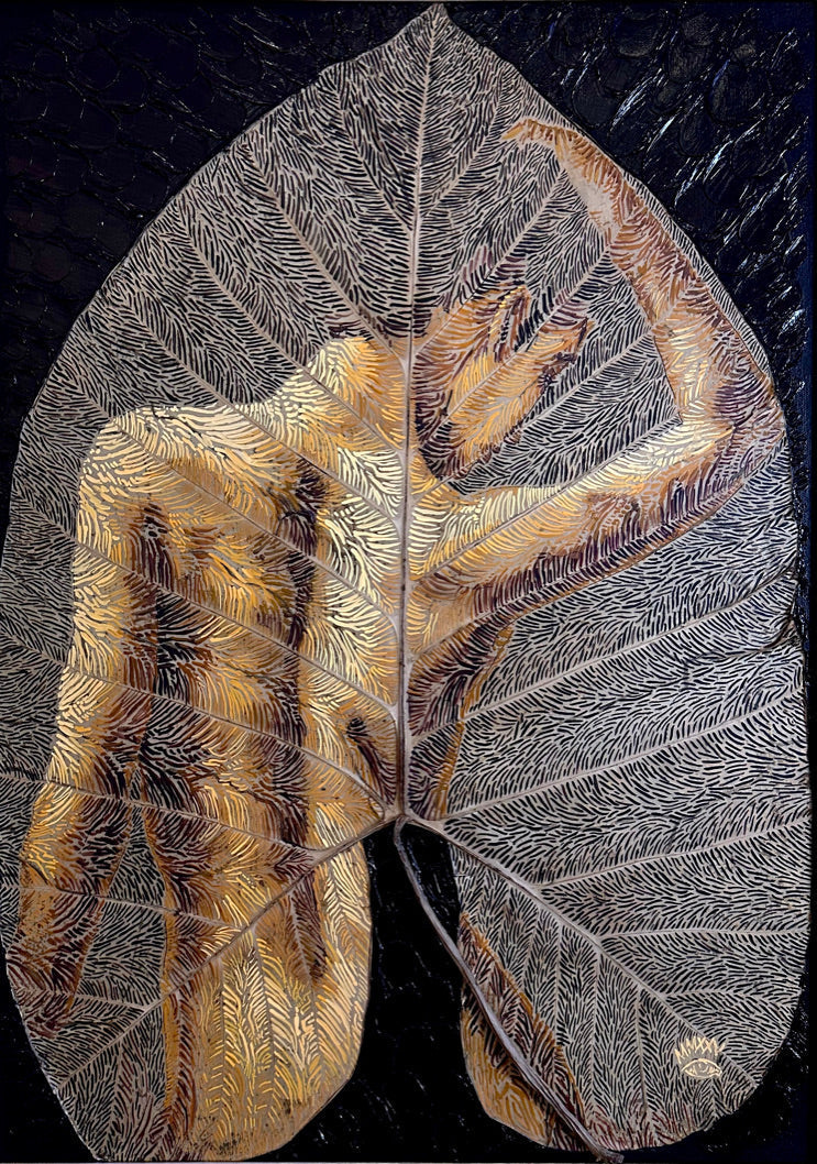 Óleo sobre hoja